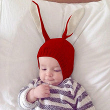 Load image into Gallery viewer, Rabbit Ears Baby Hats Soft Warm